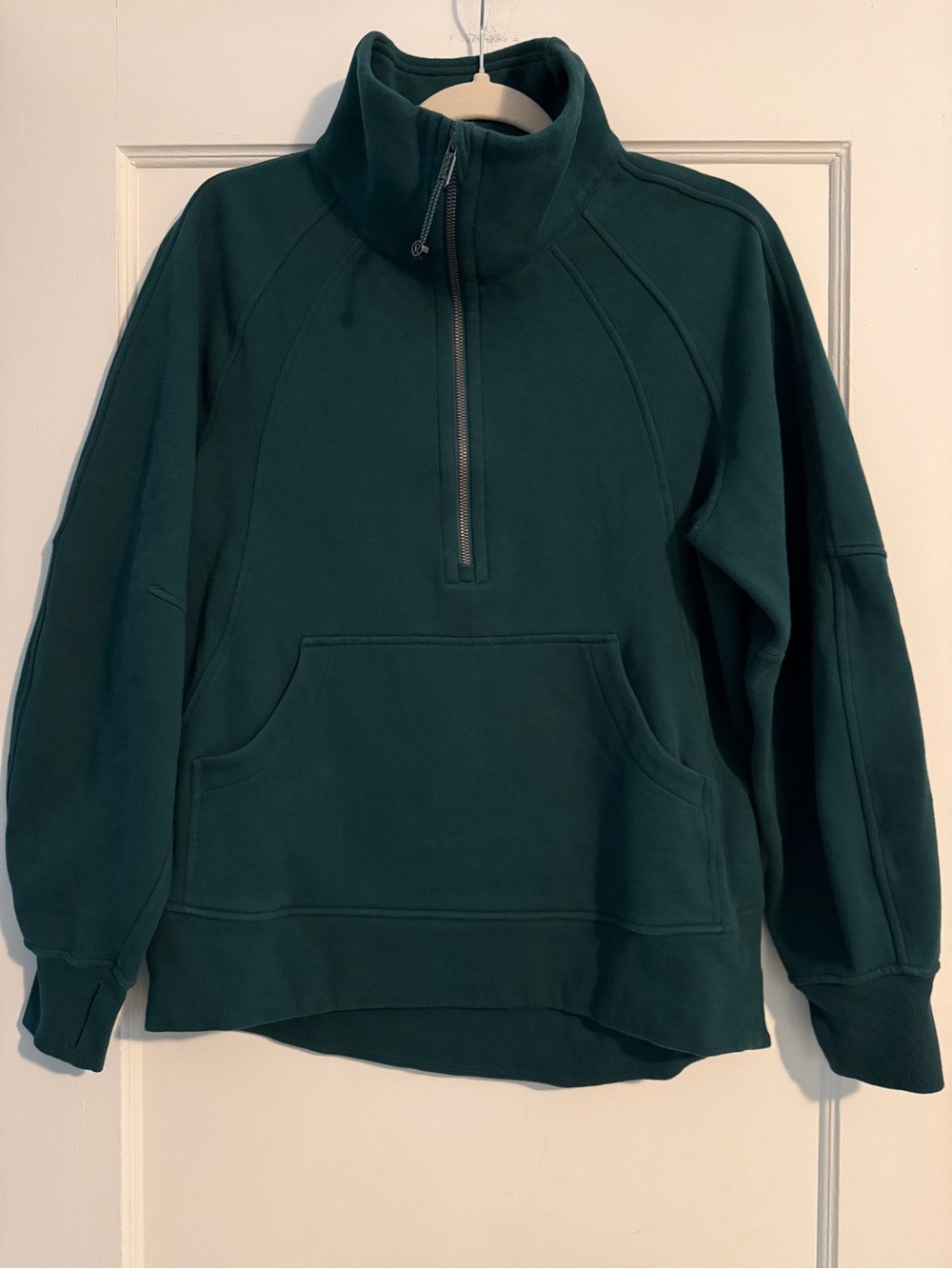 Lululemon Scuba Oversized Funnel-Neck Half Zip Long Storm Teal XS/S - Picture 5 of 9